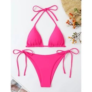 BNWT Barbie Pink String Cheeky Bikini Size Small